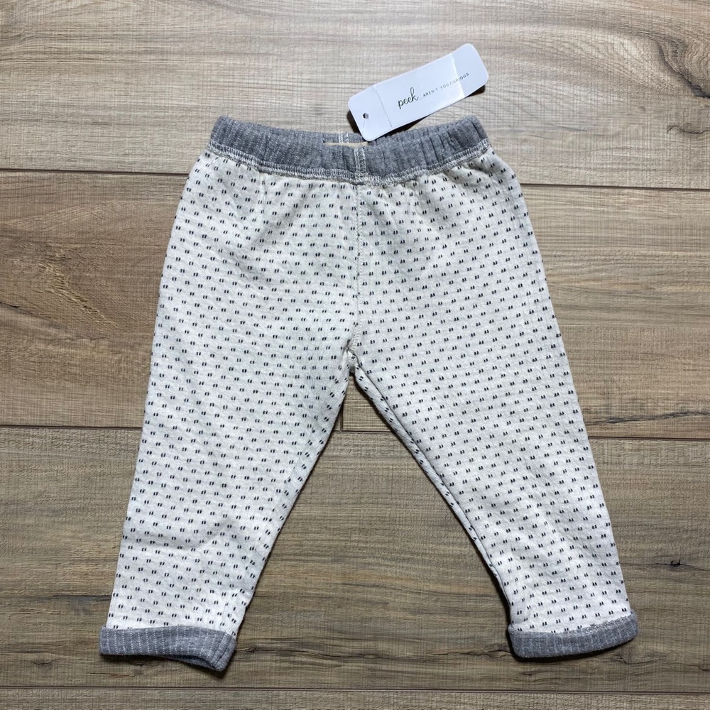 Peek Little Peanut Unisex Jordan Pant Size M 6-12‎ Months Cream Gray